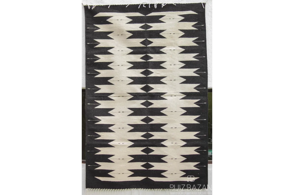 Tapete Blanco y Negro 200cms x 130cms (6.56ft x 4.26ft) - Imagen 3