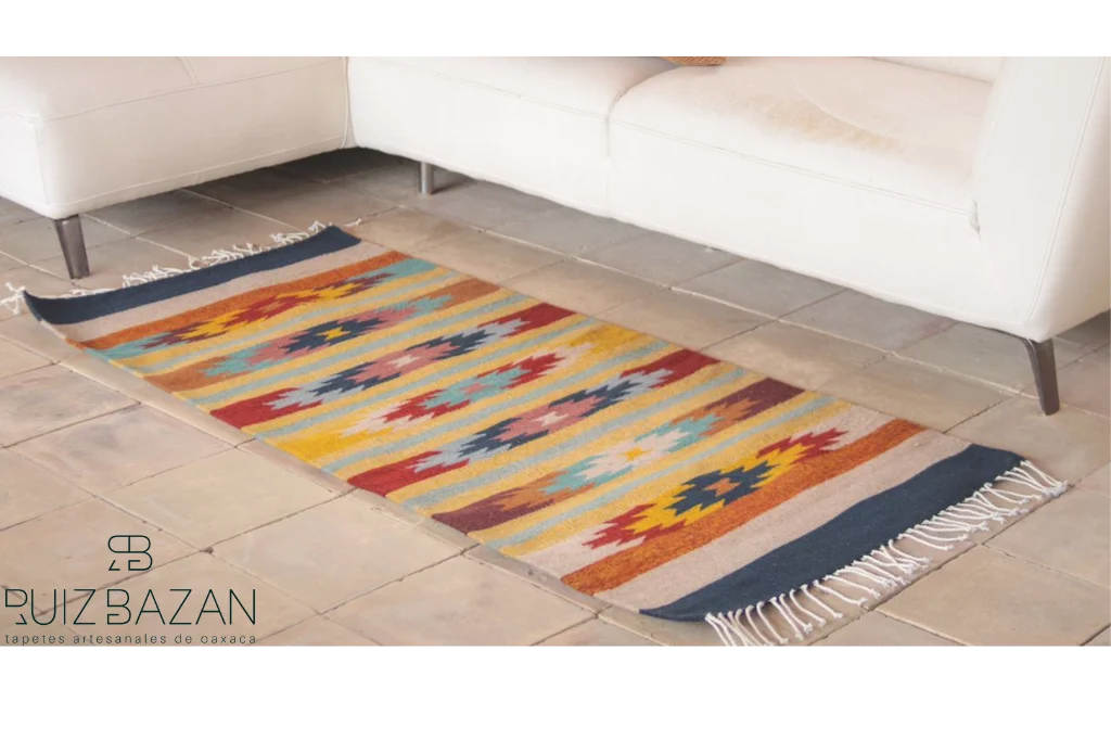 Tapete Primavera Oaxaca 164 cms largo x 75cms ancho (5.38ft x 2.46ft)
