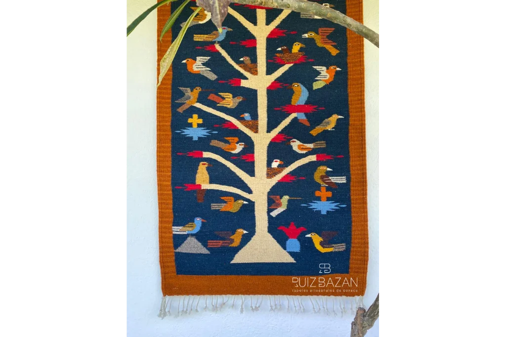 Tapete Arbol de la Vida 150cms largo x 80cms ancho (5ft x 2.6ft) - Imagen 4