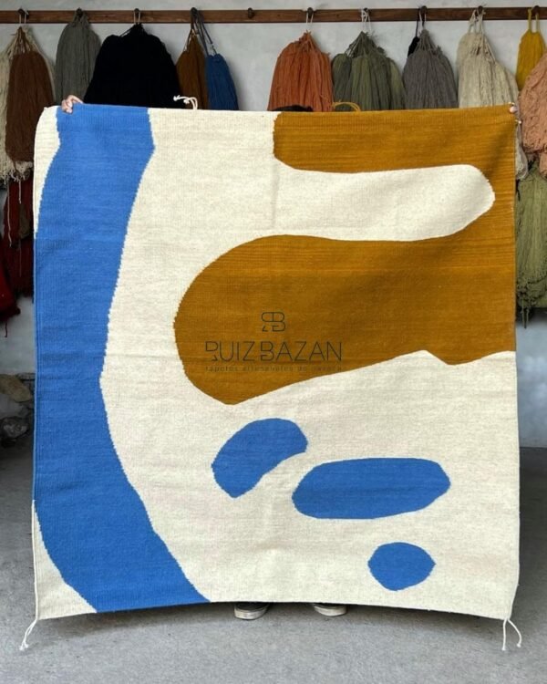 Tapete abstracto 1.6m largo x 1.6m ancho (5.24ft x 5.24ft)