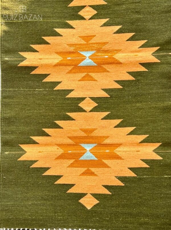 Tapete Diamante Verde  150cms largo x 80cms ancho (5ft x 2.6ft) - Imagen 2