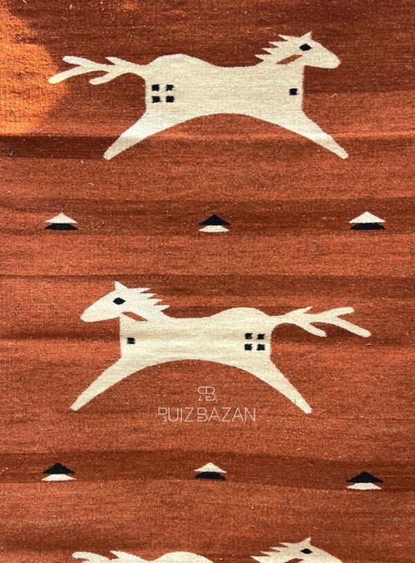 Tapete Caballos 160cms largo x 80cms ancho (5.24ft x 2.6ft) - Imagen 2