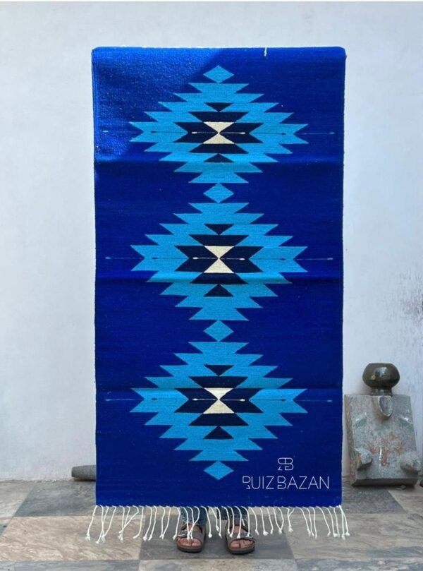 Tapete Diamante Azul 150cms largo x 80cms ancho (5ft x 2.6ft)
