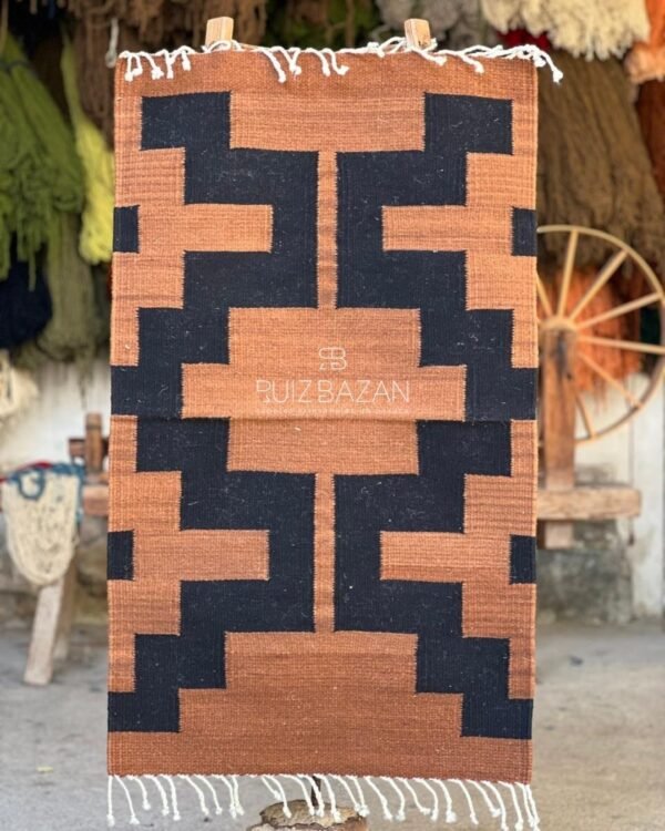 Tapete cafe terracota  100cm largo x 60cm ancho (3.2ft x 1.96ft)